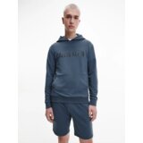Calvin Klein Men's Grey Blue Hooded Sweatshirt - Men | Shoptok.si