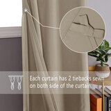 DWCN set 2 zatemnitvenih termo zaves z obročki - 228 × 167 cm | Shoptok.si