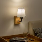  Brilagi - Zidna lampa NUBILA WOOD 1xE27/25W/230V hrast/siva | Eponuda.com