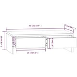  Stojalo za zaslon 50x27x15 cm trdna borovina | Shoptok.si