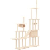 Penjalica za mačke sa stupovima za grebanje krem 279 cm | shoptok.hr