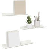  Lebdeća polica Zidne 3 pcs Bijeli 40 x 9 x 2,5 cm Čelik | Eponuda.com