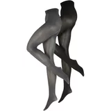 Lindex Hlačne nogavice siva / črna