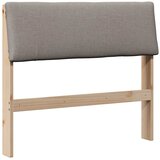  Tapecirani uzglavlje Sivo-smeđa 100 cm Čvrsto borovo drvo | shoptok.hr