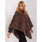 Wool Fashion Italia Poncho-AT-PN-2347.68-brown | shoptok.hr