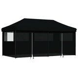 Šator za svadbe - šator za zabave Crna 292 x 580 x 315 cm Oxford tkanina - Crna s 4 bočna zida Da | shoptok.hr
