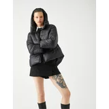 Koton Puffer Jacket with Hooded Zipper Pocket Detail