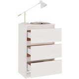 vidaXL Nočna omarica 2 kosa bela 40x29,5x64 cm trdna borovina | Shoptok.si