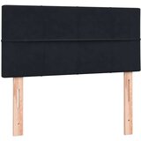 vidaXL Box spring postelja z vzmetnico črna 80x220 cm žamet | Shoptok.si