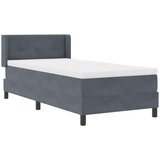  s opruga kutije Tamno siva 200 x 90 cm Baršun | shoptok.hr