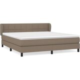  Box spring postelja z vzmetnico taupe 180x200 cm blago, (20897610) | Shoptok.si
