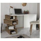 Hanah home radni sto Jenga - bela, orah | ePonuda.com