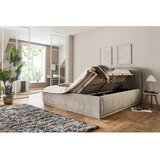 Meise Möbel Bež tapecirani bračni krevet s prostorom za odlaganje s podnicom 160x200 cm Soma – | shoptok.hr