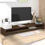 vidaXL Stalak za monitor boja smeđeg hrasta 100 x 24 x 13 cm drveni Cijene