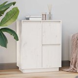  Komoda bela 60x34x75 cm trdna borovina, (20656570) | Shoptok.si