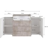 P & B komoda urban, barva hrasta | Shoptok.si