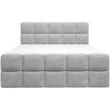 XORA POSTELJA Z VZMETNICO 160 cm x 200 cm , tekstil srebrne barve | Shoptok.si