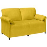 SOFA za dvije osobe Žuta 158 x 83 x 95 cm Baršun | shoptok.hr