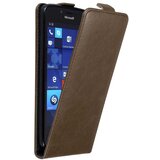 Cadorabo Ohišje, združljivo z Nokia Lumia 950 v kava rjava - Zaščitni ovitek v obliki flipa z magnetnim zapiranjem, (20558897) | Shoptok.si