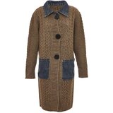 RISA Pletena jopa temno modra / rjava | Shoptok.si
