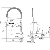 Franke 115.0653.407 Active Semi Pro FN 3407.031 izvlečna kuhinjska armatura | Shoptok.si