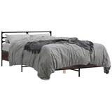  Okvir kreveta boja hrasta 120x200 cm konstruirano drvo i metal | shoptok.hr