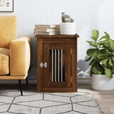 vidaXL Namještaj s kavezom za pse boja smeđeg hrasta 45x62x59cm drveni | shoptok.hr