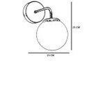 Opviq Zidna lampa Pablo-8793-1AP, 15cm, IP20, Zlatna boja | Eponuda.ba