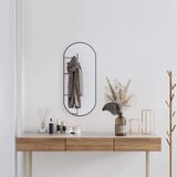  Zidno ogledalo crna 80x35 cm ovalno Cijene