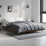 Maison Chic Posteljni okvir - Dvoposteljna postelja - Zakonska postelja brez vzmetnice hrast 140x190 cm inženirski les-J11980, (21772249) | Shoptok.si