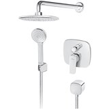 Rosan uzidna baterija sa zidnim tušem D220mm i ručnim tušem | ePonuda.com