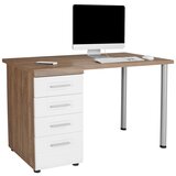 Mömax Pisalna Miza Avensis New, Barva Hrasta, Bela | Shoptok.si