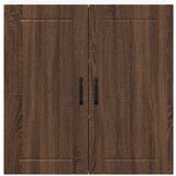 vidaXL Stenska kuhinjska omarica s polico Rjav hrast 80 x 31 x 80 cm | Shoptok.si