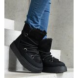  Black platform snow boots insulated with fur Andra | shoptok.hr