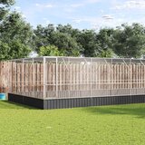 vidaXL voliera s podaljškom srebrna 1246x414x212 cm jeklo Cene