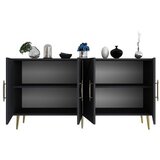 Hanah home komoda fuga KB150 anthracite gold | ePonuda.com