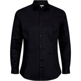 Jack & Jones Majice z dolgimi rokavi CAMISA SLIM FIT HOMBRE JACK JONES 12097662 Črna | Shoptok.si