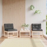 vidaXL Vrtni kavč brez naslonjal z blazinami 2 kosa 63,5x73x78 cm Cene