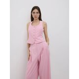 Reserved Hlače od mješavine viskoze - ružičasta | shoptok.hr