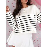DStreet Sweter damski VELORIA ecru-czarny | shoptok.hr