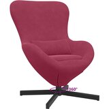  Jajolika fotelja Vinska crvena 63 x 73 x 90 cm Baršun | shoptok.hr