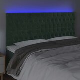  Posteljno vzglavje temno zeleno 180x7x118/128 cm žamet, (20951836) | Shoptok.si