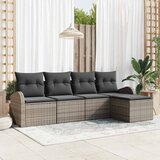  Set sofe s jastukom s pohranom 5 pcs Siva poliratan | shoptok.hr