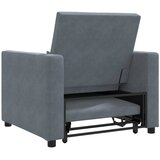 SOFA na razvlačenje Singl s kotačima Tamno siva Baršun | Eponuda.com