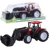  Poljoprivredni traktor za igru sa hvataljkom za drva i bale - crveni | Shoptok.si