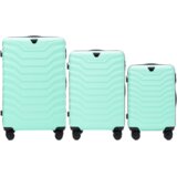WINGS set od tri kofera od ABS materijala veličine V M S svijetlo zeleni | shoptok.hr