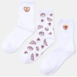 Sinsay Pamučne čarape s vezom 3 pack | shoptok.hr