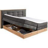 Livetastic POSTELJA BOXSPRING 180 cm x 200 cm , les, tekstil, leseni material antracit | Shoptok.si
