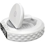  Immax 08983L - Budilnik sa LCD displejom i bežičnim Qi punjačem 27W/9V bela | Eponuda.com