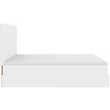  Okvir kreveta s madracima čisto bijela 180x200cm umjetna koža | shoptok.hr
